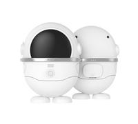 Elektrischer Nagelknipser Automatisch Schneidend Schleifend + Aufbewahrung Von Nagelresten 3 Geschwindigkeiten Nagelschneider Mit LED Licht Für Babys Kinder Erwachse Dxt823 (Bianco, 11x11x5cm)