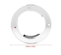 Elektrischer Objektivadapter fÃ¼r Praktica PB auf Canon EOS EF-Anschluss, Silber, 6,5 cm