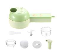 Elektrischer schneider - 18cm Mini Küchenmaschine | 4-in-1 Kabelloser Zwiebelhacker Und, Tragbarer Hand-Zerkleinerer Für Knoblauch Ingwer Und Fleisch Mit Reinigungsbürste
