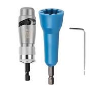 Elektrisches Abisolierwerkzeug - Aluminiumlegierung Bohrer Bit | Robuste Abisolierzange & Drahtverdreher Set, Kompaktes 9cm Werkzeug für effiziente Elektroinstallationen in Werkstatt und auf dem Bau