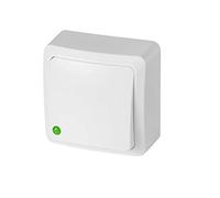 ELEKTRO-PLAST BERG - Interruttore per luci a parete, compatto, colore: Bianco