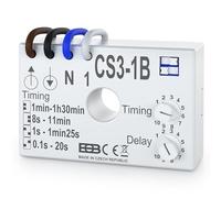 ELEKTROBOCK CS3-1B relè temporizzato | interruttore temporizzato 230 V | per ventilatori e illuminazione | montaggio in scatola di installazione sotto l'interruttore con collegamento a cavo