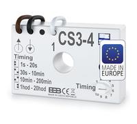 ELEKTROBOCK CS3-4 relè temporizzato | interruttore temporizzato 230 V | per ventilatori e illuminazione | collegamento senza conduttore neutro