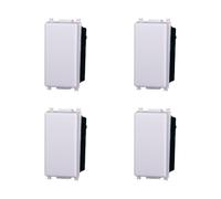 Elektronova Deviatore 1P 16A Bianco compatibile Vimar Plana Kit 4 Pezzi 0801