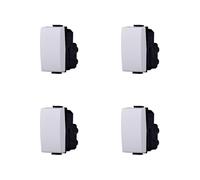 Elektronova Deviatore compatibile Bticino Matix 1p 16A colore bianco Confezione 4 pezzi