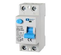 ELEKTRONOVA Interruttore Differenziale Puro 2P C63 63A 6kA 30mA - 2 Moduli DIN - 220V RCCB