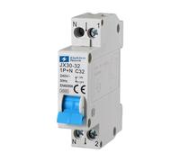 ELEKTRONOVA Interruttore Magnetotermico 1P+N C32 32A 4.5kA - 1 Modulo DIN - 220V