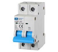 ELEKTRONOVA Interruttore Magnetotermico 2P C40 40A 6kA - 2 Moduli DIN - 220V