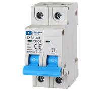 ELEKTRONOVA Interruttore Magnetotermico 2P C6 6A 6kA - 2 Moduli DIN - 220V