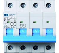 ELEKTRONOVA Interruttore Magnetotermico trifase 4P 63A C63 6kA - 4 Moduli DIN - 380V