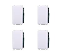 Elektronova Invertitore 1P 16A Bianco compatibile Vimar Plana Kit 4 Pezzi 0901