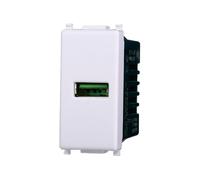 Elektronova Presa USB Type-A 5V 2.1A caricatore Bianco compatibile Vimar Plana Caricatore 2401