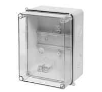 ELEKTRO-PLAST Scatola di distribuzione a parete IP55, scatola di distribuzione 158 x 118 x 97 cm, custodia trasparente TH35