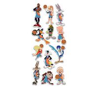 Elektroplate 12 adesivi dinamici con licenza ufficiale Space Jam Lebron James Looney Tunes | Adesivo in vinile lucido di alta qualità per tutte le stagioni per auto, bottiglia d'acqua e altro |