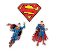 Elektroplate Adesivi dinamici con licenza ufficiale DC Comics Superman e simbolo, adesivi in vinile di alta qualità per auto, bottiglia d'acqua, telefono e altro ancora, prodotti negli Stati Uniti