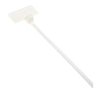 ELEMATIC Fascette con Targhetta Esterna per Cablaggio Confezione da 100 Pezzi - CONFEZIONE: 1 pz., Dimensioni: 2,5 x 210 millimetri