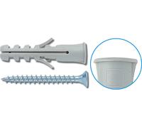 Elematic Tasselli ø 6 mm L. 30 mm con Vite Confezione 100 pz - EB/VA