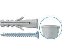 Tasselli ø 8 mm L. 40 mm con Vite Confezione 50 pz - EB/VA Elematic