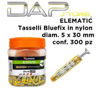 ELEMATIC - Tasselli Bluefix 5x30 con vite a testa svasata 565547 - conf. 300 pz