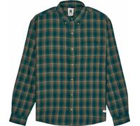 Element - Camicia di flanella - Button Down Regular Flannel Shirt Green Checks per Uomo in Cotone - Taglia M - Verde
