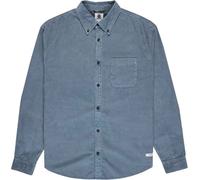Element - Chemise en velours côtelé - Button Down Regular Corduroy Blue Mirage per Uomo in Cotone - Taglia L