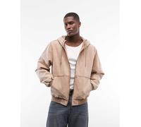 Element - Dulcey - Giacca di jeans con cappuccio lavaggio beige-Nero M
