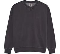 Element - Felpa a collo rotondo - Lowcase Pigment Crew Off Black per Uomo in Cotone - Taglia L - Nero