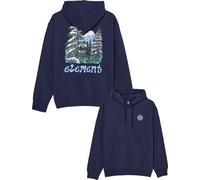 Element - Felpa ampia con cappuccio - Watching Hooded Sweatshirt Eclipse Navy per Uomo in Cotone - Taglia M - Blu navy