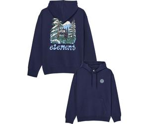 Element - Felpa ampia con cappuccio - Watching Hooded Sweatshirt Eclipse Navy per Uomo in Cotone - Taglia XL - Blu navy