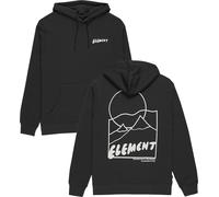 Element - Felpa con cappuccio da uomo - Sunrise Hooded Sweatshirt Off Black per Uomo in Cotone - Taglia M - Nero