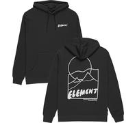 Element - Felpa con cappuccio da uomo - Sunrise Hooded Sweatshirt Off Black per Uomo in Cotone - Taglia XL - Nero