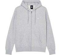 Element - Felpa con cappuccio - Icon Embroidery Zipped Sweatshirt Mid Grey Heather per Uomo in Cotone - Taglia XL - Grigio