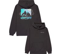 Element - Felpa con cappuccio in cotone riciclato - New Heights Hooded Sweatshirt Off Black per Uomo in Cotone - Taglia L - Nero