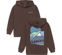 Element - Felpa con cappuccio - Sunrise Hooded Sweatshirt Youth Java in Cotone - Taglia 8a - Marrone