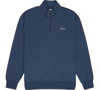 Element - Felpa con collo alto e zip - Element Co Emb Quarter Zip Sweatshirt Dark Denim per Uomo in Cotone - Taglia M - Blu navy