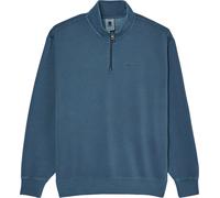 Element - Felpa con collo con cerniera - Lowcase Pigment Quarter Zip Sweatshirt Dark Slate per Uomo in Cotone - Taglia M - Grigio