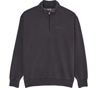 Element - Felpa con collo con cerniera - Lowcase Pigment Quarter Zip Sweatshirt Off Black per Uomo in Cotone - Taglia L - Nero