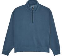 Element - Felpa con collo con cerniera - Lowcase Pigment Quarter Zip Sweatshirt W Dark Slate per Donne in Cotone - Taglia S - Grigio