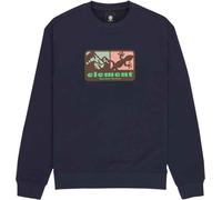 Element - Felpa riciclata da uomo - Memory Crew Eclipse Navy per Uomo in Cotone - Taglia XL - Blu navy