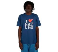 Element - T-shirt in cotone biologico - I Heart SS Tee Dark Denim per Uomo in Cotone - Taglia XL - Blu