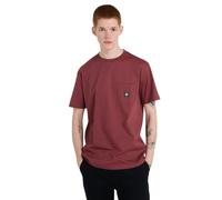 Element - T-shirt rosso scuro con tasca-Grigio M