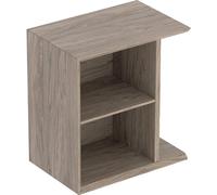 Geberit iCon elemento laterale con contenitore a parete, 37x40x24,5 cm, 502324, Colorazione: Struttura in legno di noce hickory / melamina - 502.324.JR.1