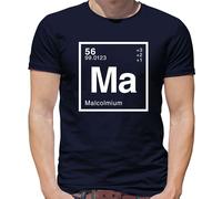 Element Nome Malcolm T-Shirt - Cognome - Primo Nome - Fisica - Scienza