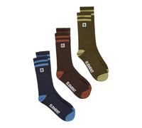 Element Outdoor Socks 2TONE ICON CALZINI 3PK Uomo Nero Taglia unica