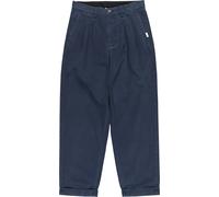 Element - Pantaloni chino - Big Pleated Chino Eclipse Navy per Uomo in Cotone - Taglia 32 US - Blu navy