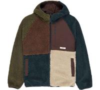 Element - Pile sherpa da uomo con zip - Wolfe Sherpa Multicolor per Uomo in Poliestere Riciclato - Taglia L - Kaki