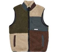 Element - Pile sherpa senza maniche - Lake Sherpa Vest Multicolor per Uomo in Poliestere Riciclato - Taglia M - Beige