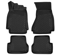 Element Set di Tappetini Auto in Gomma TPE 3D per Audi A6 MK 4 (IV) Station Wagon | 2011-2018 | Tappetini Auto Originali 100% Adatti, Tappetini Gomma Auto Premium 3D, Tappetini 3D per Auto