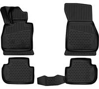 Element tappetini in Gomma 3D Premium su Misura Adatti per BMW Serie 1, Mk3 (F40), 2019-2024, 4 Pezzi.
