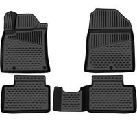 Element tappetini in Gomma 3D Premium su Misura Adatti per Renault Duster 4WD, Mk1 (I), 2011-2015, 4 Pezzi.
